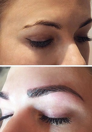 Microblading vorher nachher